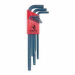 Bondhus® 10999 Long Key Set, Measurement System: Metric, 9 Piece, 1.5 to 10 mm Hex, L-Handle Handle, ProGuard™