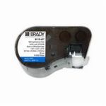 Brady® M-116-427 M Series Self-Laminating Printer Label, 1-1/2 in L x 1-1/2 in W, B-427 Vinyl, Black on White/Clear