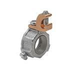 Crouse-Hinds HGLL5C Grounding Bushing, 14 to 4 AWG AC Cable Size, 1-1/2 in Trade, Malleable Iron, Zinc Plated