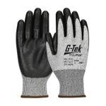 G-Tek® PolyKor® 16-333/XXL Micro Surface Grip Cut-Resistant Gloves, 2XL, Nitrile Coating, Nitrile/PolyKor®, Knit Wrist Cuff, Resists: Abrasion, Chemical, Cut, Puncture, Tear, Ultraviolet and Water, ANSI Cut-Resistance Level: A3, Paired Hand