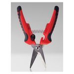 Jonard Tools® JIC-183 Heavy Duty Scissor With Wire Stripper, 8 in OAL, Knife Tip, Serrated Edge, Stainless Steel Blade