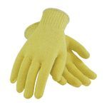 PIP® Kut-Gard® 07-K300-L Medium Weight Unisex Cut-Resistant Gloves, L, Uncoated Coating, DuPont™ Kevlar® Fiber, Elastic Knit Wrist Cuff, Resists: Cut, Flame and Heat, ANSI Cut-Resistance Level: A2