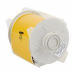 Brady® GlobalMark® 113116 Thermal Transfer Vinyl Label, 2-1/4 in W, Yellow Legend/Background, Vinyl