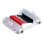 Brady® 76763 R10000 2-Color Printer Ribbon, 200 ft L x 4.11 in W, Resin, Black/Red