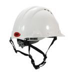 JSP® 280-AHS240V-10 MK8 Evolution® Hard Hat, SZ 6-5/8 Fits Mini Hat, SZ 8 Fits Max Hat, HDPE, Polyester Strap Suspension, ANSI Electrical Class Rating: Class C, ANSI Impact Rating: Type II, Wheel Ratchet Adjustment
