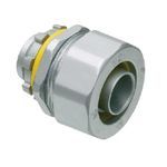 Arlington LT38 Straight Liquidtight Connector, 3/8 in Trade, Die Cast Zinc
