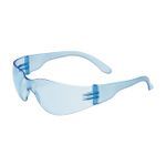 Bouton® 250-01-5503 Zenon Z12™ Lightweight Protective Glasses, Anti-Scratch, Light Blue Lens, Rimless Frame, Blue, Polycarbonate Frame, Polycarbonate Lens, ANSI Z87.1+, CSA Z94.3