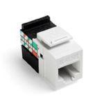 GigaMax® QuickPort® 5G108-RW5 8-Conductor 8-Position UTP Connector, Cat 5e Module, Panel Mounting, 1 Ports, Plastic