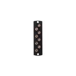 Leviton® Opt-X® 5F100-8MT SDX Injection Molded Fiber Optic Adapter Plate, ST Connector, 8 Ports, Rack Mount, Single Mode/Multi-Mode Fiber