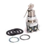 Rockwell Automation 800T-J69A Non-Illuminated Twist/Key Release Switch, 30.5 mm, Cylindrical Lock/Spring Return Operator