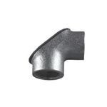 O-Z/Gedney FF150 Female Raintight Corner Pulling Elbow, 1-1/2 in Trade, 90 deg, Malleable Iron, Zinc Plated