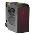 Allen-Bradley 45DMS-B8LAT1-D4 Photoelectric Sensor, Distance Measurement, Background Suppression, Class 1 Laser, Teachable Light Operate or Dark Operate, 1 x Auto PNP or NPN with IO Link and 1 x PNP Output, PB Teach, 5 m Range, 4 pin M12 Integral QD