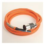 Rockwell Automation SpeedTEC Cable, Motor Power With Brake Wires, SpeedTec DIN Connector, Drive-end, Flying-lead, 8 AWG, Standard (Non-Flex), 5 Meters