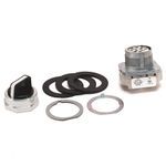 Allen-Bradley 800T-J2HY 800T PB, 30mm Selector Switch, 3 Position Selector Switch, Std KB7 Cam, 1 NO 1 NC Stackable Sealed, 1 NO 1 NC Stackable Sealed, 1 NO 1 NC Stackable Sealed, Std Knob Maintained, White Insert, Device with Packaging