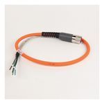 Rockwell Automation SpeedTEC Cable, Motor Power Only, SpeedTec DIN Connector, Drive-end, Flying-lead, 14 AWG, Standard (Non-Flex), 1 Meter