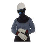 ArcGuard® DWH10L10 Gloves Protector, SZ 10, Leather, Gray, 10 in L, ASTM Class: ASTM F696