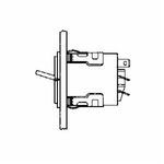 Honeywell MICRO SWITCH™ AML33FBA4AC01 Electronic Control Power Duty Rectangular Rocker Switch, 15 A at 125 VAC Electrical Rating, DPST Contact Configuration, 15 A at 125 VAC, 15 A at 250 VAC Contact, 2 Pole