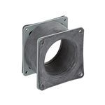 Hoffman F22WFF F20 Flexible Fitting, 2-1/2 x 2-1/2 in, For Use With Type 12 Feed-Through Wireway, Rubber/Steel, Gray