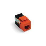 GigaMax® QuickPort® 5G108-RO5 8-Conductor 8-Position UTP Connector, Cat 5e Module, Panel Mounting, 1 Ports, Plastic