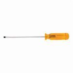 Klein® A316-6 Screwdriver, Cabinet Point, 3/16 in Point, Steel Shank, 9-5/8 in OAL, Plastic Handle, Black Oxide/Nickel Chrome Plated, Specifications Met: ASME Specified, Insulated: No
