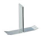Hoffman F44BB3C F10 3-Compartment Barrier Bracket Kit, 4 x 4 in, For Use With Type 12 Feed-Through Wireway, 14 ga Steel, Gray