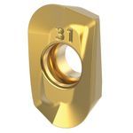 Kennametal® 3959611 Mill 1-10™ 2-Cutting Edge Milling Insert, EC Insert, 1002 Insert, Solid Carbide, Manufacturer's Grade: KC725M, Parallelogram Shape