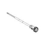 Brad® Mini-Change® 130006-0839 A-Size Single End Cordset, 7/8-16 UN Connector, Straight Female x Pigtail Connector, 5 m Cable Length, 4 Pole, 1 Keyway