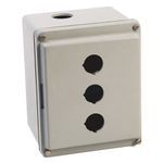 Rockwell Automation 800H-3HZ4Y 3-Hole Pushbutton Enclosure, NEMA 4/4X/12/13, Fiberglass