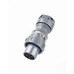 Killark® VersaMate® VP6485 Explosionproof Metallic Pin and Sleeve Plug, 600 VAC, 250 VDC, 60 A, 4 Pole, 3 Wires, Gray