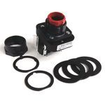 Rockwell Automation 800H-FRXTD4 Non-Illuminated Twist/Key Release Switch, 30.5 mm, 1NCLB Contact Configuration, Push-Pull/Twist-to-Release Operator