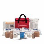 First Aid Only® 7150 Sports First Aid Kit, 86 Components, Fabric Case, 6-1/2 in H x 8-1/2 in W x 5 in D