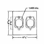 Red Dot® Dry-Tite® 2CCS Weatherproof Cover, Receptacle Cover, Die Cast Aluminum