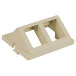 Wiring Device-Kellems iSTATION™ IM2KA15EI Angled AV Unloaded Module, ABS, Electric Ivory