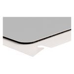 Brady® B30EP-171-593-SL Raised Profile Rectangular Pushbutton Label, 1.06 in W, Silver Legend/Background, B-593 Polyester