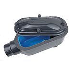 Ocal® Ocal-Blue® LB28-G1 Type LB Conduit Body, 3/4 in Hub, Form 8 Form, 8 cu-in Capacity, Iron, PVC Coated