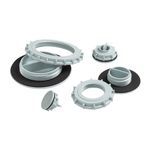 Hoffman Hol-Sealers™ ASPB05075NM A80HS Non-Metallic Hole Seal, 1/2 in, 3/4 in Conduit, 0.86 in Dia Hole, For Use With Conduit Holes, Plastic, Textured