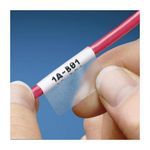 Panduit® N050X075C1T Non-Laminated Label, 3/4 in L x 1/2 in W, Legend: BLANK, White Legend/Background, Nylon Cloth