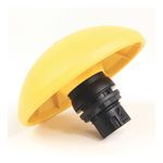 Rockwell Automation 800F Illuminated Mushroom Operators, Illuminated, Push-Pull, 90mm Half Dome, Round Plastic (Type 4/4X/13, IP66), Yellow, Standard Pack (Qty. 1)
