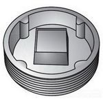 O-Z/Gedney PLG300C Internal Recessed Threaded Explosionproof Insert Plug, 3 in For Use With: Close Up a Tapped Hole or Hub, Malleable Iron, Electroplated Zinc