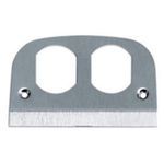 PREMISE WIRING SS309D LO-CON Standard Faceplate, For Use With In-Floor Delivery Systems, Fabricated Stainless Steel