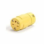 Molex® 1549 Female Single Straight Blade Connector, 250 VAC, 15 A, 2 Pole, 3 Wires, Yellow