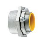 Crouse-Hinds MHUB8 Conduit Hub, 3 in For Use With: Rigid/IMC Conduit, Malleable Iron, Electroplated Zinc