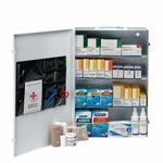 First Aid Only® 6175 Industrial First Aid Kit, Wall Mounting, 762 Components, Steel Case, 15-1/4 in H x 5-3/4 in W x 23 in D
