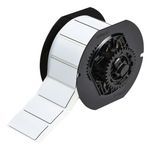 Brady® B30EP-173-593-WT Raised Profile Rectangular Pushbutton Label, 2 in W, White Legend/Background, B-593 Polyester