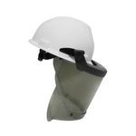 National Safety Apparel® PureView™ H20HTHAT One Size Face Shield With Hard Hat, Gray Visor, Polycarbonate Visor, 7 in Visor Height, 20 in Visor Width, 0.06 in Visor Thickness