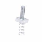 B-Line SN228-1 1/4ZN 200 Standard Stud Nut With Spring, 3/8-16 Thread, 1-1/4 in Stud Length, Specifications: 3/8 in THK, For Use With: B22, B24, B26 and B32 Series Medium Channel, Steel