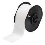 Brady® BBP® 33 B33-75-427 Rectangular Self-Laminating Wire and Cable Label, 1 in W, Clear/White Legend/Background, B-427 Vinyl