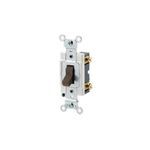 Leviton® CSB1-15 Toggle Switch, 120/277 VAC, 15 A, SP Contact Configuration