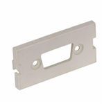PREMISE WIRING iSTATION™ IMBDS1OW 1U 15/9-Pin D-Sub HDMI AV Blank Module, Unloaded Module, Snap-On/Surface Mount, Molded ABS, Off-White