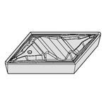 Kennametal® Top Notch™ 5324777 Turning Insert, NPGR Insert, Material Grade: C2/C6, 51 Insert, Parallelogram Shape, Carbide, Manufacturer's Grade: KCU25